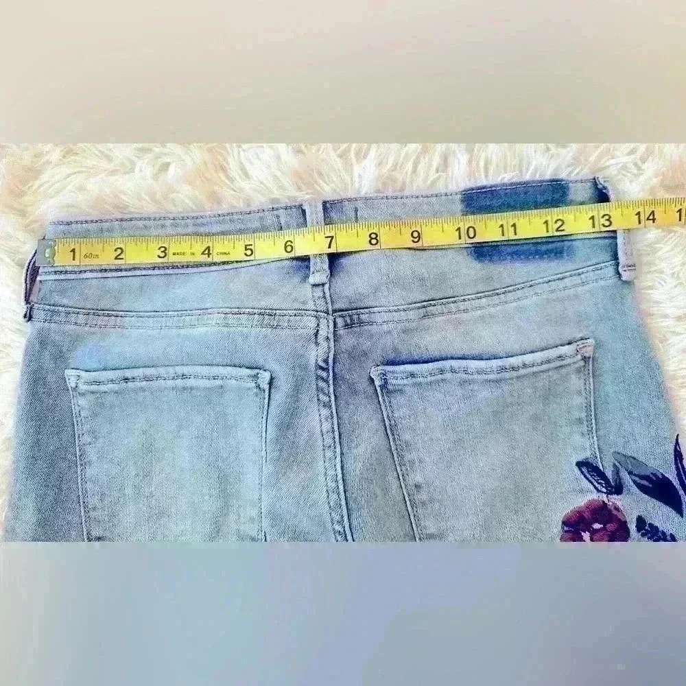 Abercombie & Fitch Embroidered Skinny Jeans Size 4/27 (C15) - Picture 6 of 13